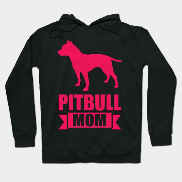 Pitbull Mom Pit Bull Terrier Dog Owner Hoodie by Streetwear KKS